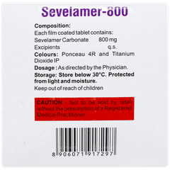 Sevelamer 800 Tablet 10 Sevelamer 800 Tablet 10