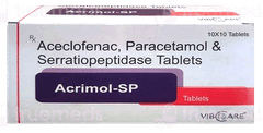Acrimol Sp 100/325/15 Mg Tablet 10