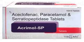 Acrimol Sp 100/325/15 Mg Tablet 10