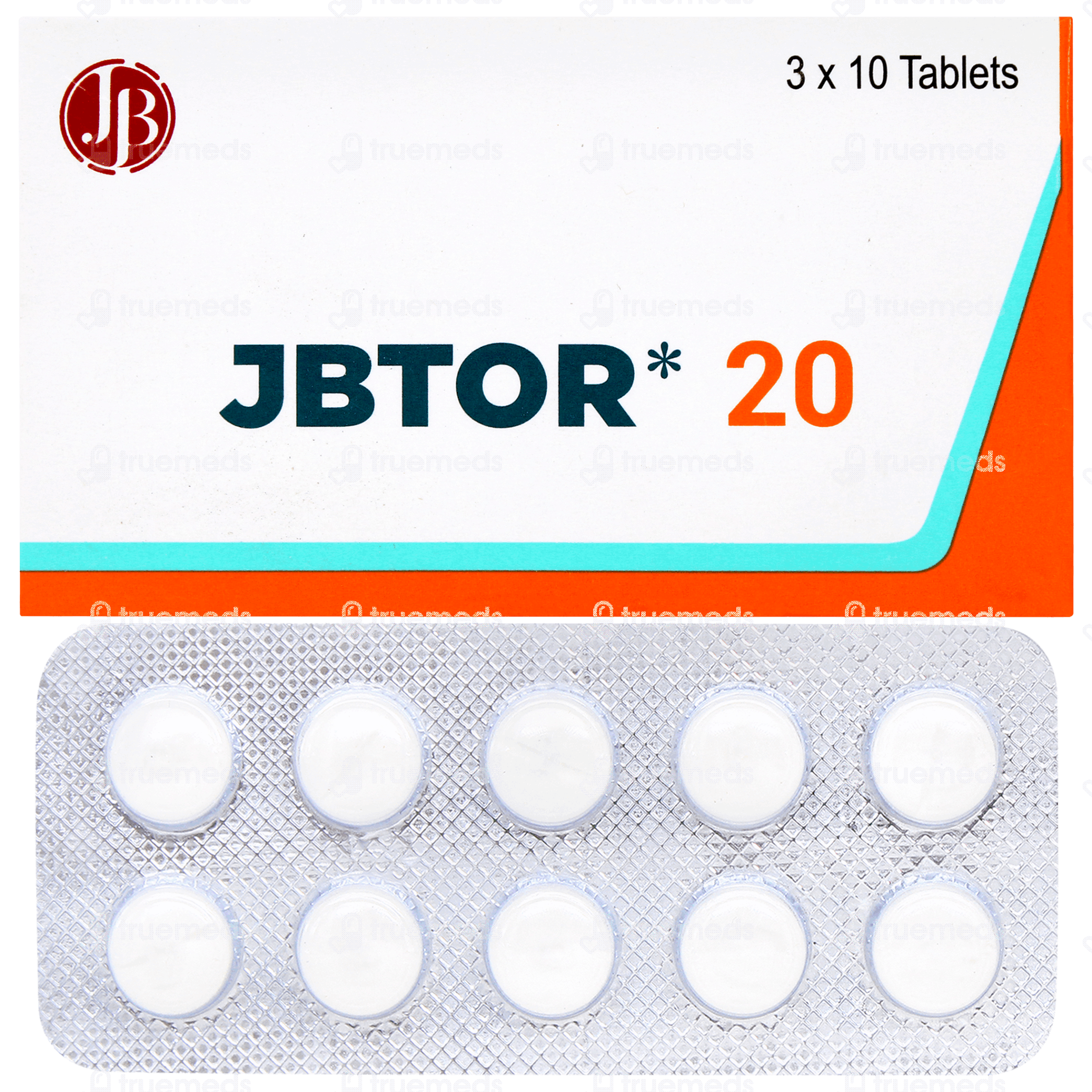 Jbtor 20 MG | Order Jbtor 20 MG Tablet Online at Truemeds