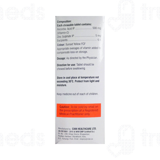 Ascochew 500/5 Mg Chewable Tablet 10