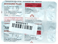 Acecure Plus 100/325 Mg Tablet 10 Acecure Plus 100/325 Mg Tablet 10
