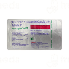Amoxsyn Cv 625 Tablet 10 Amoxsyn Cv 625 Tablet 10