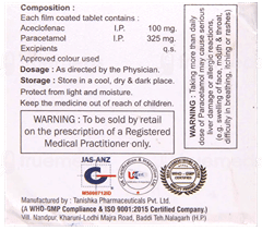 Acephar P 100/325 Mg Tablet 10 Acephar P 100/325 Mg Tablet 10