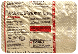 Acephar P 100/325 Mg Tablet 10