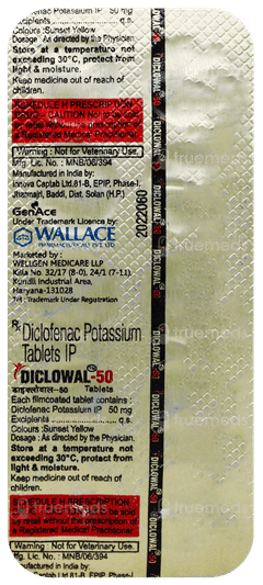 Diclowal 50 Tablet 10 Diclowal 50 Tablet 10