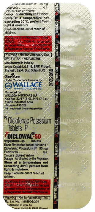 Diclowal 50 Tablet 10