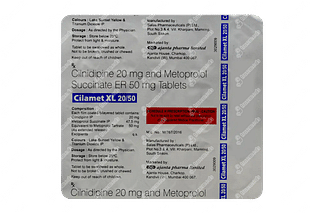 Cilamet Xl 20/50 MG Tablet Er 15