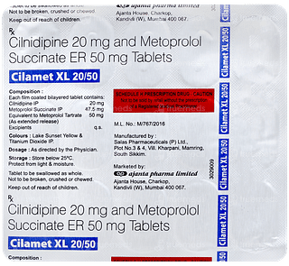 Cilamet Xl 20/50 Tablet 15