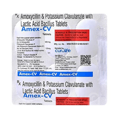 Amex Cv 625mg Tablet 10