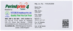 Perindprim 4 Tablet 10 Perindprim 4 Tablet 10
