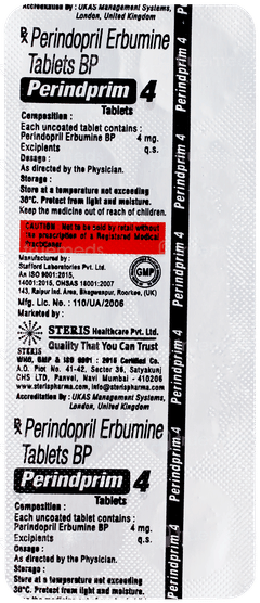 Perindprim 4 Tablet 10 Perindprim 4 Tablet 10