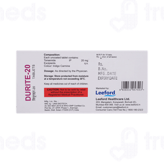 Durite 20 Tablet 10