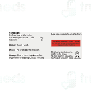 Apriace 5 MG Tablet 10