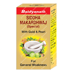 Baidyanath Siddha Makardhwaj Special With Gold & Pearl Tablet 10