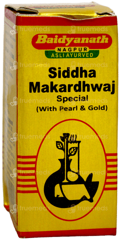 Baidyanath Siddha Makardhwaj Special With Gold & Pearl Tablet 10