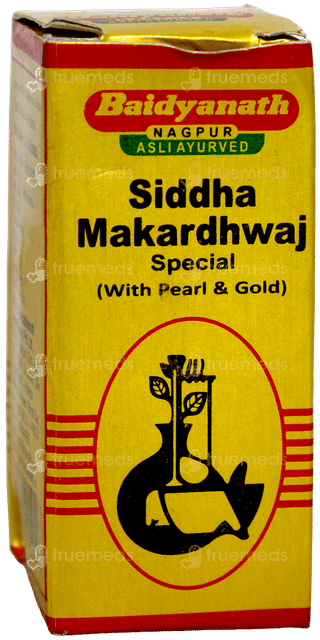 Baidyanath Siddha Makardhwaj Special With Gold & Pearl Tablet 10