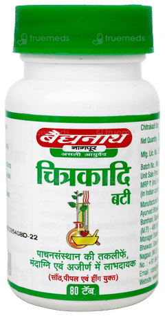 Baidyanath Chitrakadi Bati Tablet 80