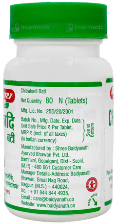 Baidyanath Chitrakadi Bati Tablet 80