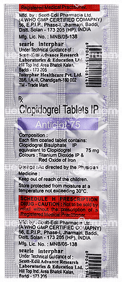 Anticlot 75 MG Tablet 10