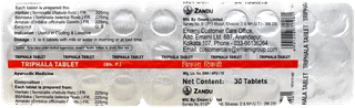 Zandu Triphala Tablet 30