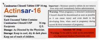 Actinsar 16 Tablet 10