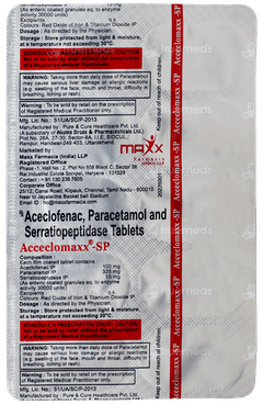 Acceclomax Sp 100/325/15Mg Tablet 10