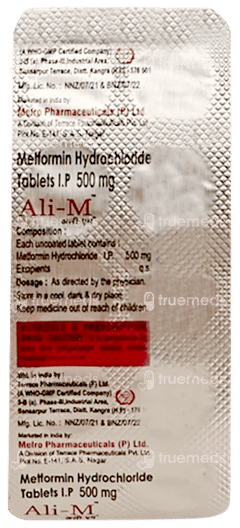 Ali M 500 Mg Tablet 10 Ali M 500 Mg Tablet 10