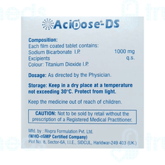 Acidose 1000Mg Tablet 15 Acidose 1000Mg Tablet 15