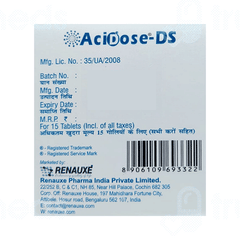 Acidose 1000Mg Tablet 15 Acidose 1000Mg Tablet 15