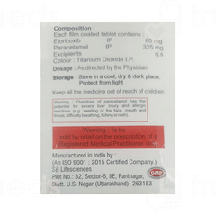 Adcox P 60/500 MG Tablet 10