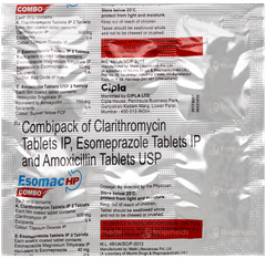 Esomac Hp 750mg Combo Tablet 6