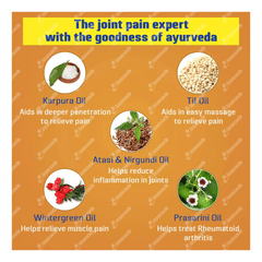 Joint Flex Pain Relief Massage Oil 100ml + 20ml Extra