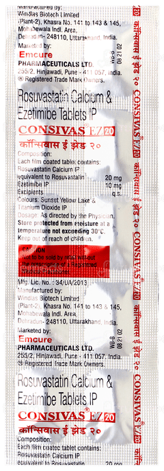 Consivas Ez 20 Tablet 10 Consivas Ez 20 Tablet 10