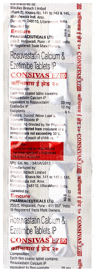 Consivas Ez 20 Tablet 10