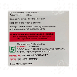 Acirax 800 MG Tablet 10