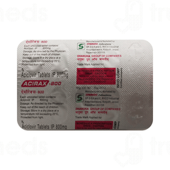 Acirax 800 MG Tablet 10 Acirax 800 MG Tablet 10