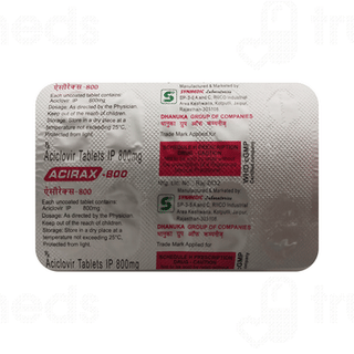 Acirax 800 MG Tablet 10