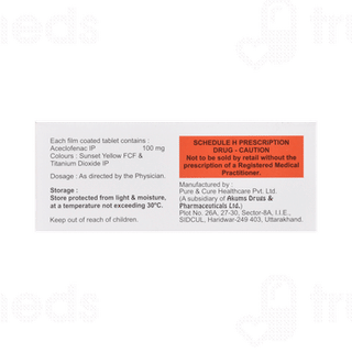 Aclotec 100 MG Tablet 10