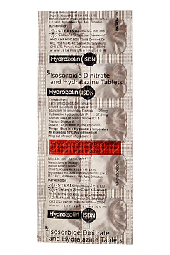 Hydrozolin Isdn 20/37.5 MG Tablet 10