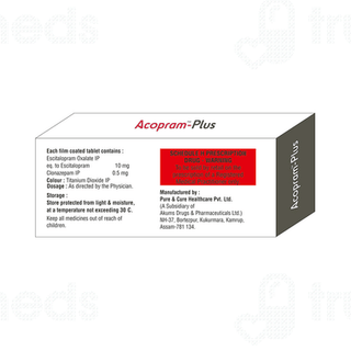 Acopram Plus 0.5/10 MG Tablet 10