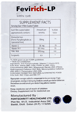 Fevirich Lp Tablet 15