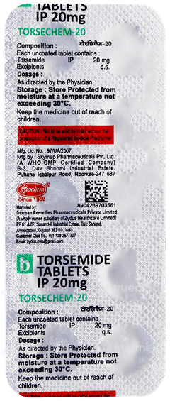 Torsechem 20 Tablet 10 Torsechem 20 Tablet 10