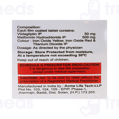 Acvilda M 500/50 Mg Tablet 10 Acvilda M 500/50 Mg Tablet 10
