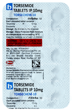 Torsechem 10 Tablet 15 Torsechem 10 Tablet 15