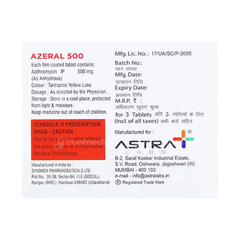Azeral 500 Mg Tablet 3 Azeral 500 Mg Tablet 3
