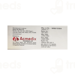 Acmetel H 40/12.5 Mg Tablet 10 Acmetel H 40/12.5 Mg Tablet 10