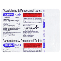 Acenaac Plus 100/325 Mg Tablet 10 Acenaac Plus 100/325 Mg Tablet 10