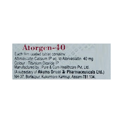 Atorgen 40 MG Tablet 10