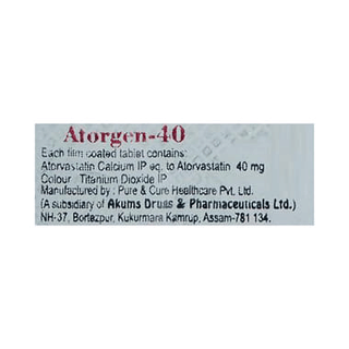 Atorgen 40 MG Tablet 10